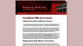 What Richardblocklaw.com website looked like in 2020 (3 years ago)