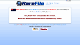 What Rarefile.net website looked like in 2020 (3 years ago)