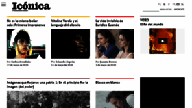 What Revistaiconica.com website looked like in 2020 (3 years ago)