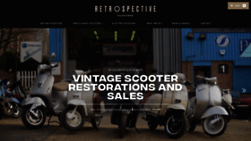 What Retrospectivescooters.com website looked like in 2020 (3 years ago)