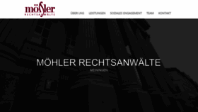 What Rechtsanwaelte-moehler.de website looked like in 2020 (3 years ago)