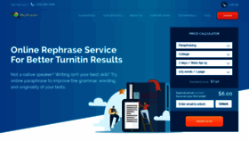 What Rephraser.net website looked like in 2020 (6 years ago)