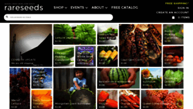 What Rareseeds.com website looked like in 2020 (3 years ago)