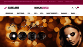 What Richoncosmetics.com website looked like in 2020 (3 years ago)