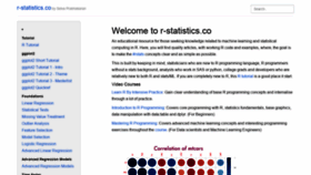 What R-statistics.co website looked like in 2020 (3 years ago)