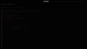What Rextester.com website looked like in 2020 (5 years ago)