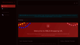 What Rblx.shopping website looked like in 2020 (3 years ago)