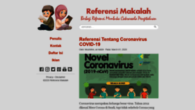 What Referensimakalah.com website looked like in 2020 (3 years ago)