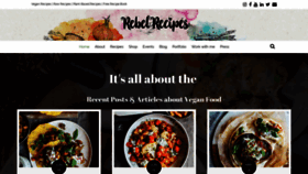 What Rebelrecipes.com website looked like in 2020 (3 years ago)
