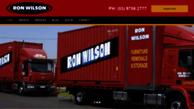 What Ronwilson.com.au website looked like in 2020 (3 years ago)