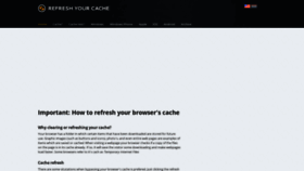 What Refreshyourcache.com website looked like in 2020 (3 years ago)