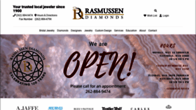 What Rasmussendiamonds.com website looked like in 2020 (3 years ago)