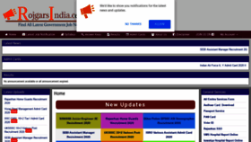 What Rojgarsindia.com website looked like in 2020 (3 years ago)