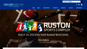 What Ruston.org website looked like in 2020 (3 years ago)