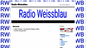 What Radio-weissblau.de website looked like in 2020 (3 years ago)
