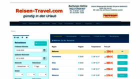 What Reisen-travel.com website looked like in 2020 (3 years ago)