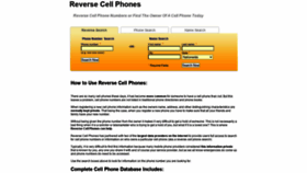 What Reversecellphones.com website looked like in 2020 (3 years ago)