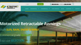 What Retractableawnings.com website looked like in 2020 (3 years ago)