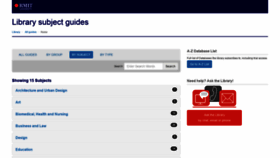 What Rmit.libguides.com website looked like in 2020 (3 years ago)