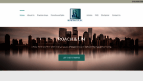 What Roachlawfirm.com website looked like in 2020 (3 years ago)