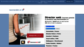 What Recomandam.ro website looked like in 2020 (3 years ago)