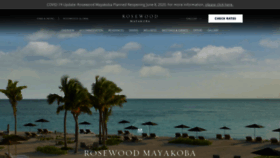 What Rosewoodmayakoba.com website looked like in 2020 (3 years ago)