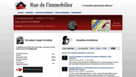 What Ruedelimmobilier.com website looked like in 2020 (3 years ago)