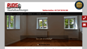 What Rudisruempeldienst.de website looked like in 2020 (3 years ago)