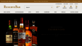 What Reservebar.com website looked like in 2020 (3 years ago)