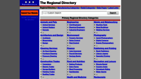 What Regionaldirectory.us website looked like in 2020 (5 years ago)