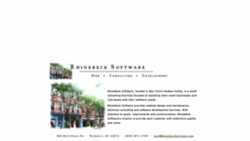 What Rhinebecksoftware.com website looked like in 2020 (3 years ago)