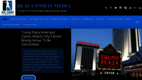 What Realcombatmedia.com website looked like in 2020 (3 years ago)