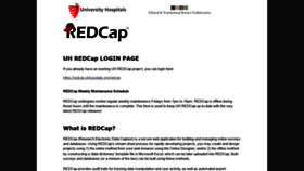 What Redcap.uhhospitals.org website looked like in 2020 (3 years ago)