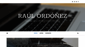 What Raulordonez.com website looked like in 2020 (3 years ago)