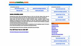What Rsnotes.com website looked like in 2020 (3 years ago)