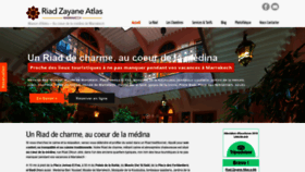 What Riad-zayane.com website looked like in 2020 (3 years ago)