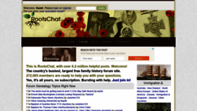 What Rootschat.com website looked like in 2020 (3 years ago)