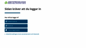 What Rekvirera.arbetsformedlingen.se website looked like in 2020 (3 years ago)