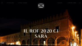 What Rossinioperafestival.it website looked like in 2020 (3 years ago)