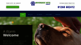 What Riversidevetscanvey.co.uk website looked like in 2020 (3 years ago)