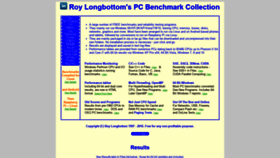 What Roylongbottom.org.uk website looked like in 2020 (3 years ago)