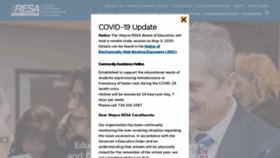 What Resa.net website looked like in 2020 (5 years ago)