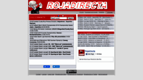 What Rojadirecta.me website looked like in 2020 (3 years ago)