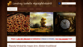 What Regisegvetel.hu website looked like in 2020 (3 years ago)
