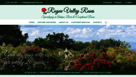 What Roguevalleyroses.com website looked like in 2020 (3 years ago)