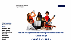What Rogersmusiclessons.com website looked like in 2020 (3 years ago)