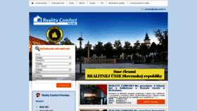 What Realitycomfortpd.sk website looked like in 2020 (3 years ago)