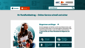 What Rundfunkbeitrag.de website looked like in 2020 (3 years ago)
