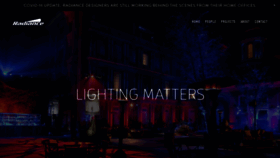 What Radiancelightworks.com website looked like in 2020 (3 years ago)
