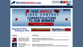 What Revereamerica.org website looked like in 2020 (3 years ago)